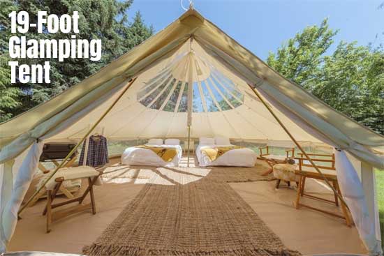 Larger 19-Foot Glamping Tent