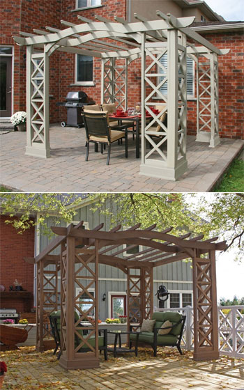 Yardistry Arched Roof Pergola