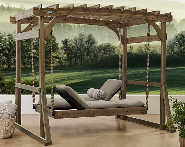 Backyard Discovery Pergola Lounger with Daybed