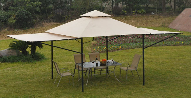 Outsunny Portable Expandable Gazebo for Outdoor Dining and Special Events
