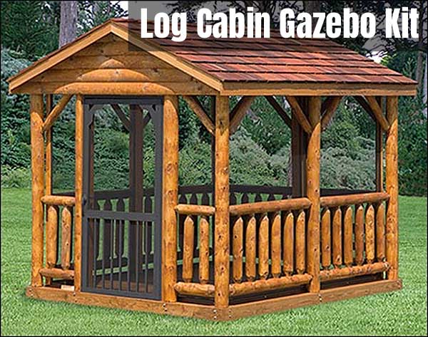 Log Cabin Gazebo Kit - Order Online, Customize Your Outdoor Structure