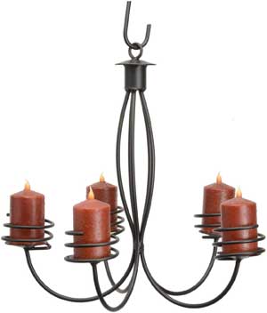 Outdoor Votive Candle Chandelier for Pergolas and Gazebos