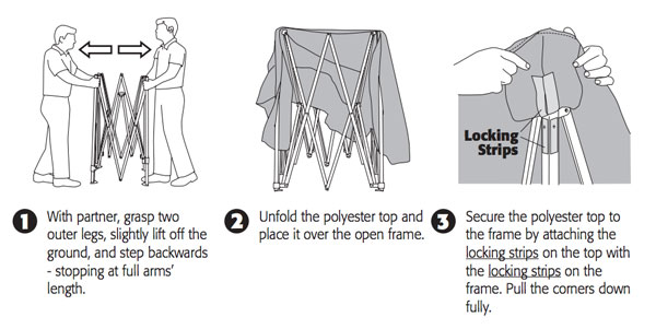 Instructions for Setting Up Z Shade Pop-Up Tent