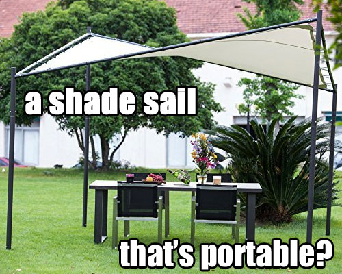 Portable Backyard Shade Sail