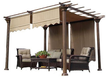 Beige Replacement Canopy for Pergola