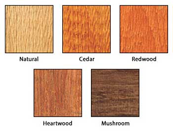 5 Stain Color Options for Log Cabin Frame