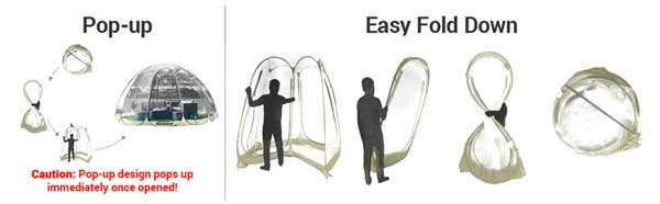 How to Set Up the Winter Bubble Pop-up Tent